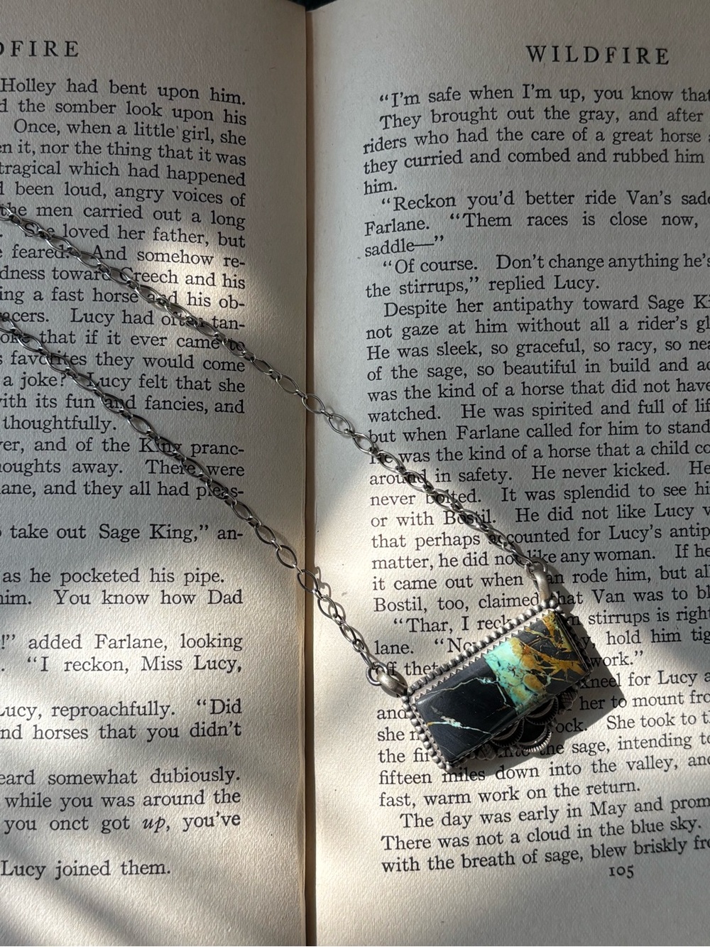 Beautiful Blackjack Sterling Silver Necklace